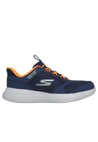 skechers - Kapcie SKECHERS RUN 400 V2 TURBO BRISK Niebieski. Kolor: niebieski. Materiał: syntetyk, tkanina. Styl: sportowy. Model: Skechers Sport. Sport: bieganie