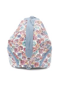 Niebieski Stylowy Damski Plecak Rieker. Kolor: niebieski. Materiał: materiał. Styl: elegancki