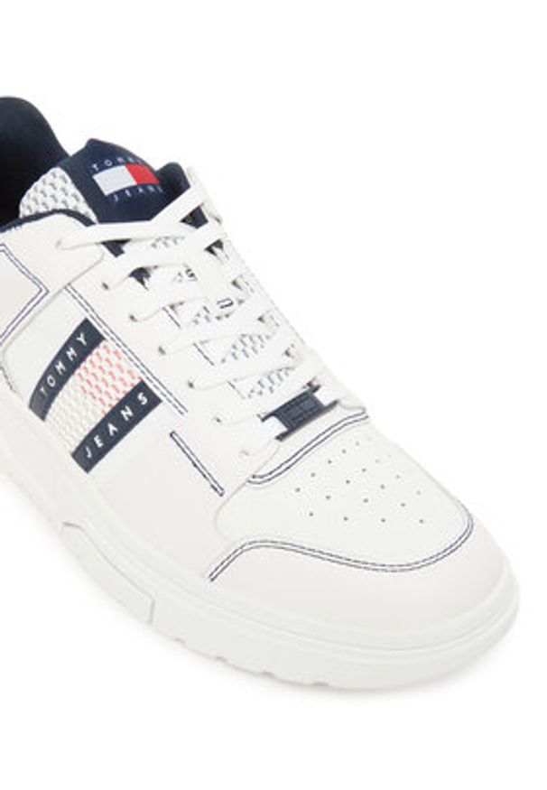 Tommy Jeans Sneakersy Tjm The Brooklyn EM0EM01548 Biały. Kolor: biały. Materiał: skóra