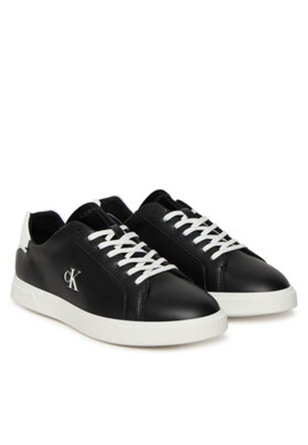 Calvin Klein Sneakersy Low Pro Cups Lth Mg HW0HW02823 Czarny. Kolor: czarny. Materiał: skóra