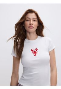 Reserved - Top z koralikami - inny. Materiał: dzianina, bawełna #1