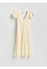 Reserved - Sukienka z wiskozą - złamana biel. Materiał: wiskoza #1