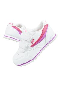 Buty Fila Orbit Jr 1011080.95A białe. Okazja: na co dzień. Zapięcie: rzepy. Kolor: biały. Materiał: skóra ekologiczna, materiał. Szerokość cholewki: normalna #2