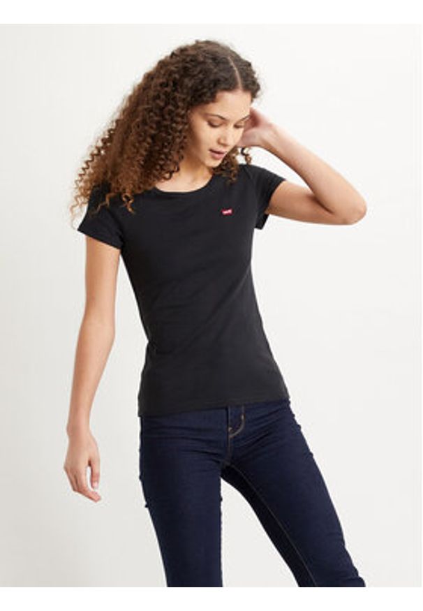 Levi's® Komplet t-shirtów The Perfect 74856-0006 Czarny Regular Fit. Kolor: czarny. Materiał: bawełna