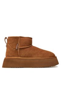 Steve Madden Śniegowce Campfire SM11002737 Brązowy. Kolor: brązowy. Materiał: skóra, zamsz