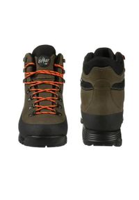 LOMER - Buty trekkingowe męskie Lomer Bormio Pro Stx. Wysokość cholewki: za kostkę. Zapięcie: sznurówki. Kolor: zielony. Materiał: guma, syntetyk, skóra, materiał. Szerokość cholewki: normalna. Sport: turystyka piesza