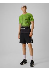 4f - 4F Spodenki do biegania szybkoschnące męskie - czarne XL. Kolor: czarny. Materiał: skóra, materiał. Długość: krótkie. Sport: bieganie #1