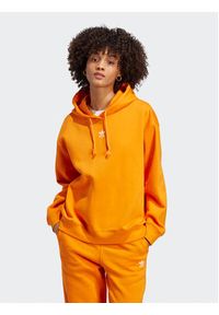 Adidas - adidas Bluza Hoodie IK7693 Pomarańczowy. Kolor: pomarańczowy. Materiał: bawełna