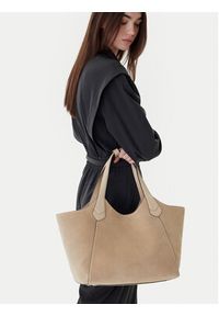 BOSS Torebka 50564663 Beżowy. Kolor: beżowy. Materiał: skórzane #4