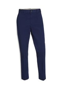 Ralph Lauren - RALPH LAUREN - Granatowe spodnie Chino Slim Fit. Kolor: niebieski. Materiał: bawełna