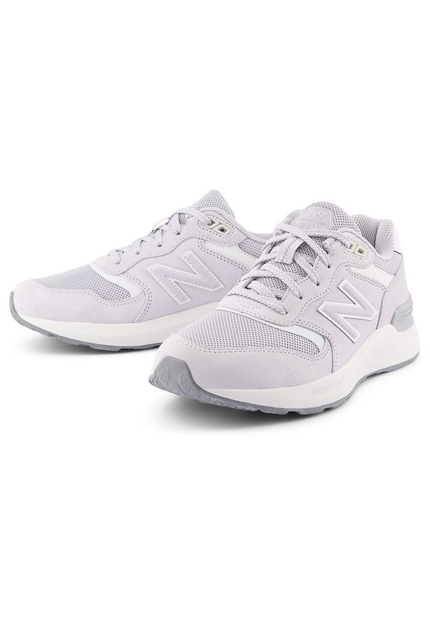 Buty damskie New Balance WW880BA7 – szare. Okazja: na co dzień, na spacer. Kolor: szary. Materiał: syntetyk, materiał, guma, skóra. Szerokość cholewki: normalna. Sport: fitness, turystyka piesza
