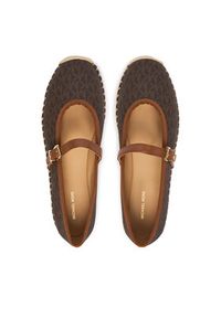 MICHAEL Michael Kors Espadryle Lynn 40R6LYFP1B Brązowy. Kolor: brązowy. Materiał: skóra #2