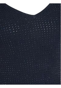 Fracomina Top FR25ST4006K410J9 Granatowy Slim Fit. Kolor: niebieski. Materiał: wiskoza #3