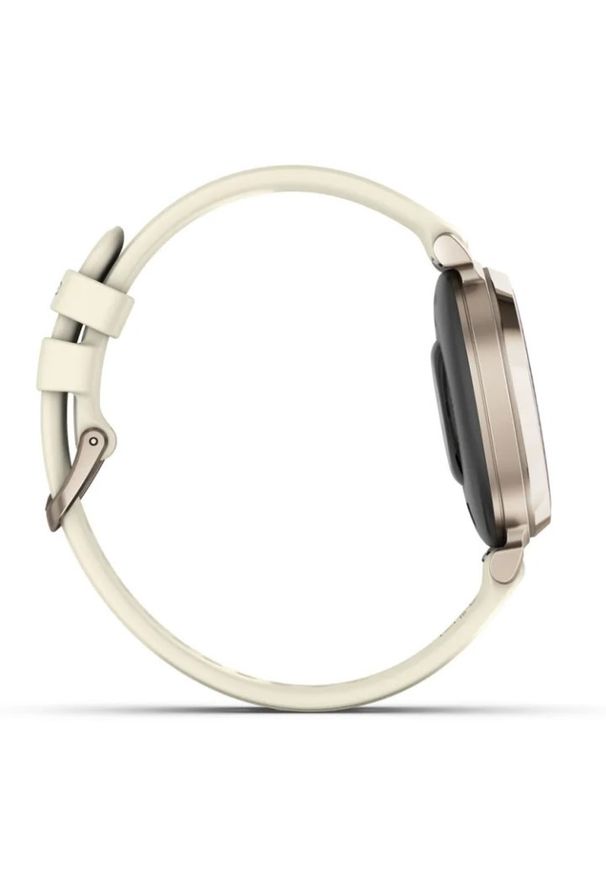 GARMIN - Garmin Lily 2 kremowo-złoty. Kolor: złoty, kremowy, wielokolorowy. Materiał: skóra, nylon. Styl: elegancki