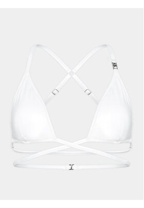 Calvin Klein Swimwear Góra od bikini KW0KW02249 Biały. Kolor: biały. Materiał: syntetyk