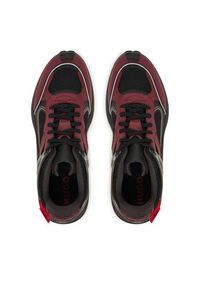 Hugo - HUGO Sneakersy GO2 50553285 Bordowy. Kolor: czerwony. Materiał: materiał #4