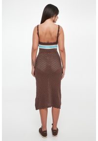 Ermanno Firenze - Sukienka ażurowa midi ERMANNO FIRENZE. Wzór: ażurowy. Długość: midi #4