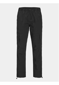 Jack & Jones - Jack&Jones Spodnie materiałowe Velo 12248997 Czarny Relaxed Fit. Kolor: czarny. Materiał: syntetyk