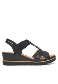 Rieker Sandały CEO-67498-00 Czarny. Kolor: czarny. Materiał: materiał #1