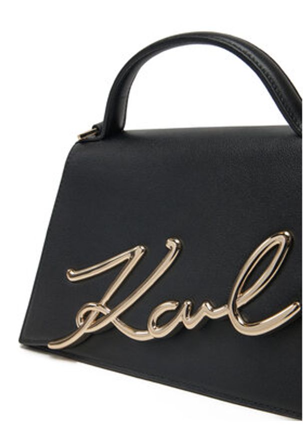 Karl Lagerfeld - KARL LAGERFELD Torebka A1W30036 Czarny. Kolor: czarny. Materiał: skórzane