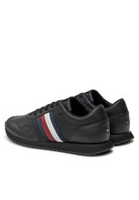 TOMMY HILFIGER - Tommy Hilfiger Sneakersy Runner Evo Lth Mix Ess FM0FM05121 Czarny. Kolor: czarny. Materiał: materiał #4