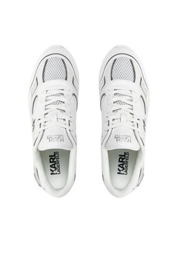 Karl Lagerfeld - KARL LAGERFELD Sneakersy KL53620 Biały. Kolor: biały. Materiał: materiał