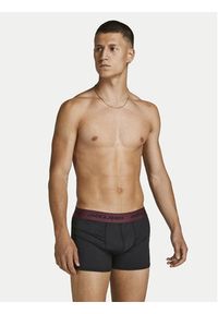 Jack & Jones - Jack&Jones Komplet 3 par bokserek Flower 12194284 Czarny. Kolor: czarny. Materiał: syntetyk #5