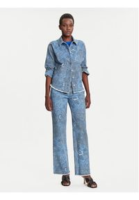 Desigual Koszula jeansowa Pasleyblue 25WWEW68 Niebieski Loose Fit. Kolor: niebieski. Materiał: bawełna