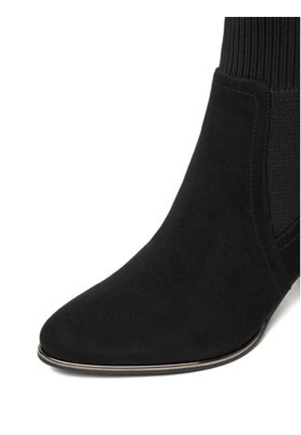 Jenny - JENNY Botki CEO-CD24-242H-1 Czarny. Kolor: czarny. Materiał: materiał