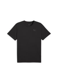 Puma - Męska koszulka do biegania z nadrukiem Faster PUMA Black Q3 & Q4. Kolor: czarny. Materiał: skóra. Wzór: nadruk. Sport: bieganie, fitness