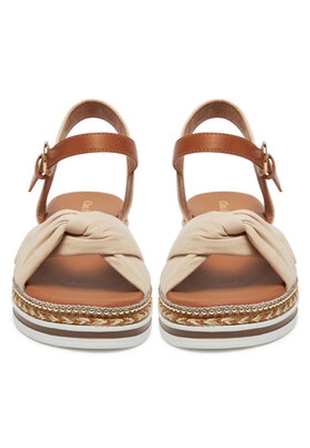 Clara Barson Sandały WS2P270-01 Beżowy. Kolor: beżowy. Materiał: materiał