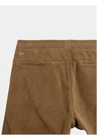 4f - 4F Spodnie dresowe 4FAW23TTROM470 Brązowy Regular Fit. Kolor: brązowy. Materiał: syntetyk #6