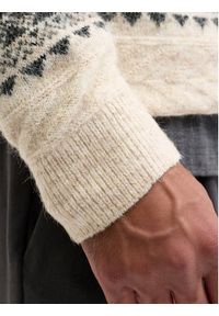 Jack & Jones Sweter Blumax 12286244 Beżowy Relaxed Fit. Kolor: beżowy. Materiał: syntetyk #3