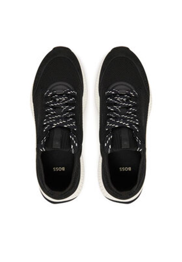 BOSS Sneakersy TTNMEVO 50536413 Czarny. Kolor: czarny. Materiał: materiał