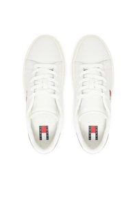 Tommy Jeans Sneakersy Tjw Logo Outsole Sneaker Ess EN0EN02703 Écru. Materiał: skóra #6