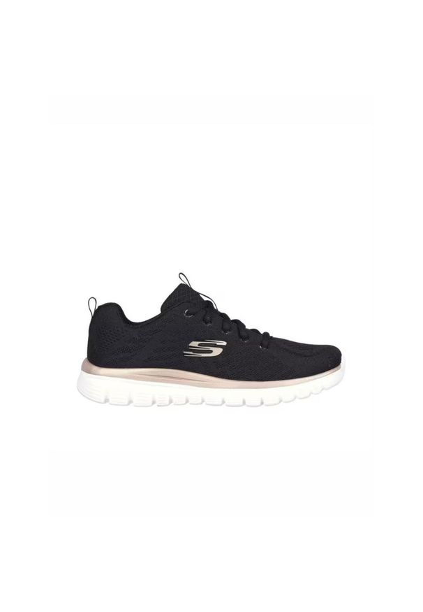 skechers - Buty na co dzień damskie SKECHERS GRACEFUL siateczka. Okazja: na co dzień. Kolor: niebieski, czarny