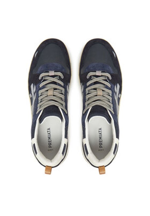 Premiata Sneakersy DRAKE VAR 403 Granatowy. Kolor: niebieski. Materiał: zamsz, skóra