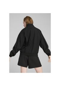 Puma - Damska kurta Style PUMA Black. Typ kołnierza: kołnierzyk stójkowy. Kolor: czarny. Materiał: guma. Wzór: nadruk