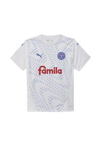 Puma - Męska koszulka wyjazdowa Holstein Kiel 24/25 PUMA White Ignite Blue. Kolor: biały, niebieski, wielokolorowy