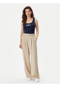 GAP - Gap Top 585421-00 Granatowy Slim Fit. Kolor: niebieski. Materiał: syntetyk, bawełna #5