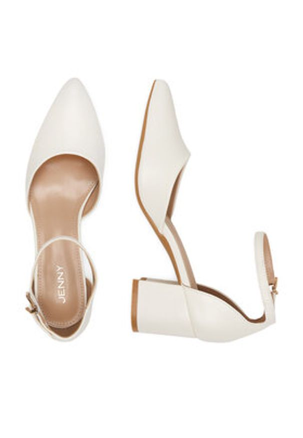 Jenny - JENNY Czółenka CEO-ANGEL WS210702-10 Biały. Kolor: biały. Materiał: materiał