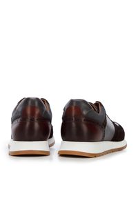 Wittchen - Męskie sneakersy z dwóch rodzajów skór cieniowane brązowo-szare. Okazja: na co dzień. Kolor: brązowy, wielokolorowy, szary. Materiał: skóra #2