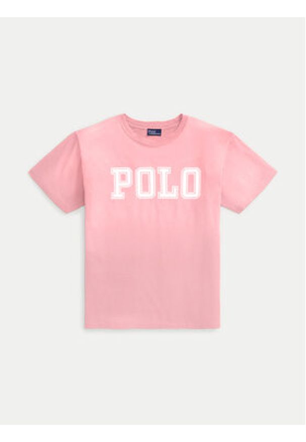 Polo Ralph Lauren T-Shirt 211935591002 Różowy Regular Fit. Typ kołnierza: polo. Kolor: różowy. Materiał: bawełna