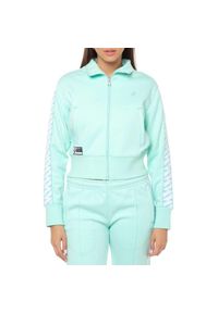 Bluza turystyczna damska Superdry Code S Logo Track Top. Kolor: niebieski. Materiał: poliester, bawełna