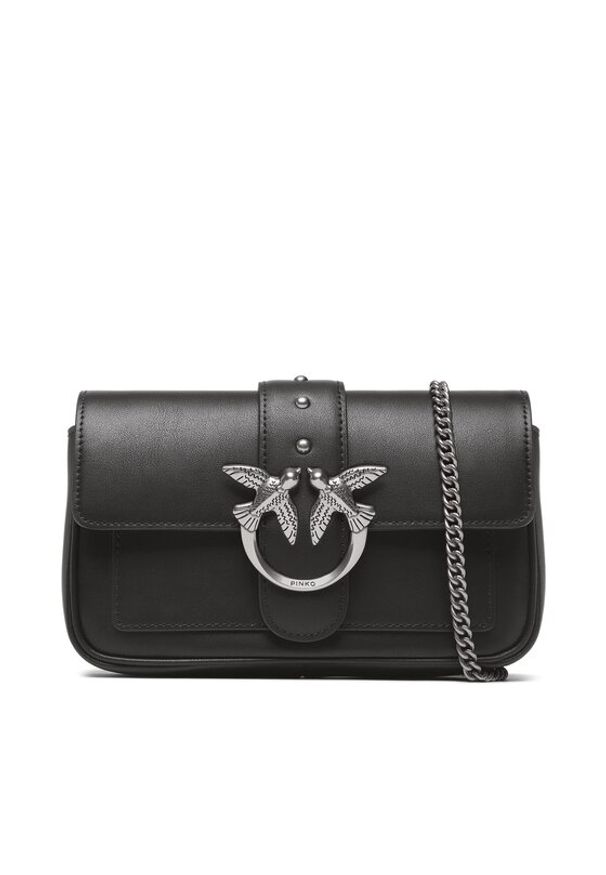 Pinko Torebka Love One Pocket C PE 23 PLTT 100061 A0F1 Czarny. Kolor: czarny. Materiał: skórzane