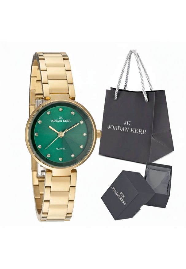 Zegarek Jordan Kerr Zegarek damski Jordan Kerr SELINA zielona tarcza. Kolor: zielony