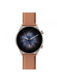 Huami - Smartwatch Amazfit GTR 3 Pro Brown Leather. Rodzaj zegarka: smartwatch. Materiał: koronka. Styl: klasyczny, elegancki, sportowy #4