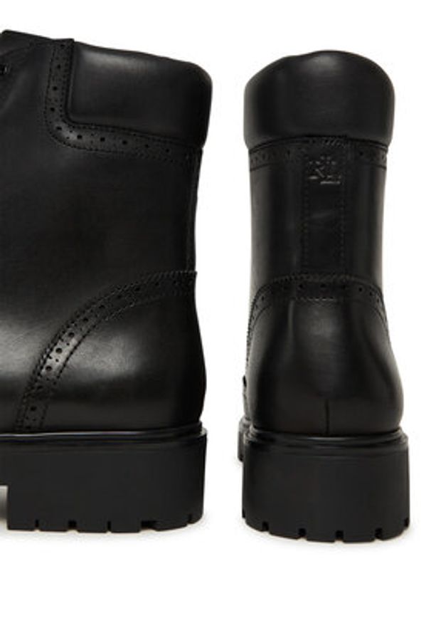 Lauren Ralph Lauren - LAUREN RALPH LAUREN Trzewiki Alysns Lup 802980063001 Czarny. Kolor: czarny. Materiał: skóra