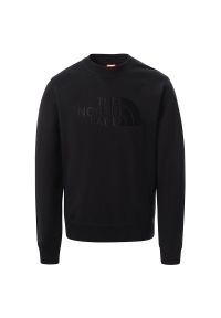 Bluza The North Face Drew Peak Crew 0A4T1EJK31 - czarna. Okazja: na co dzień. Kolor: czarny. Materiał: bawełna. Styl: elegancki, casual. Sport: wspinaczka