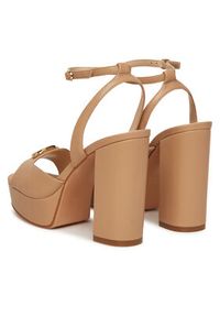 TwinSet - TWINSET Sandały 251TCP122 Brązowy. Kolor: brązowy. Materiał: skóra #6